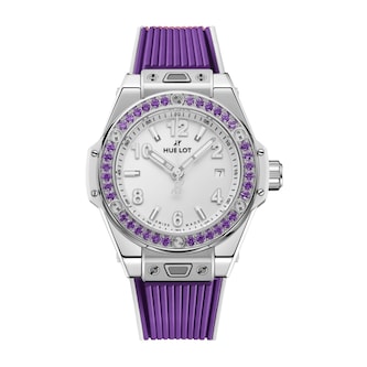 Hublot Big Bang Joyful Steel Purple 33mm Ladies Watch
