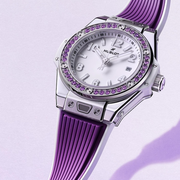 Hublot Big Bang Joyful Steel Purple 33mm Ladies Watch