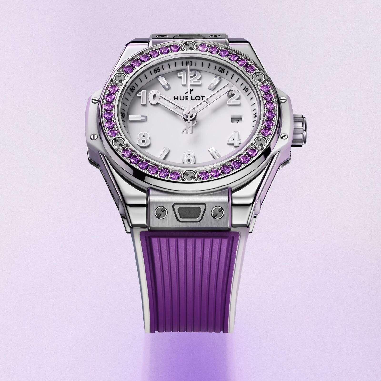 Hublot Big Bang Joyful Steel Purple 33mm Ladies Watch