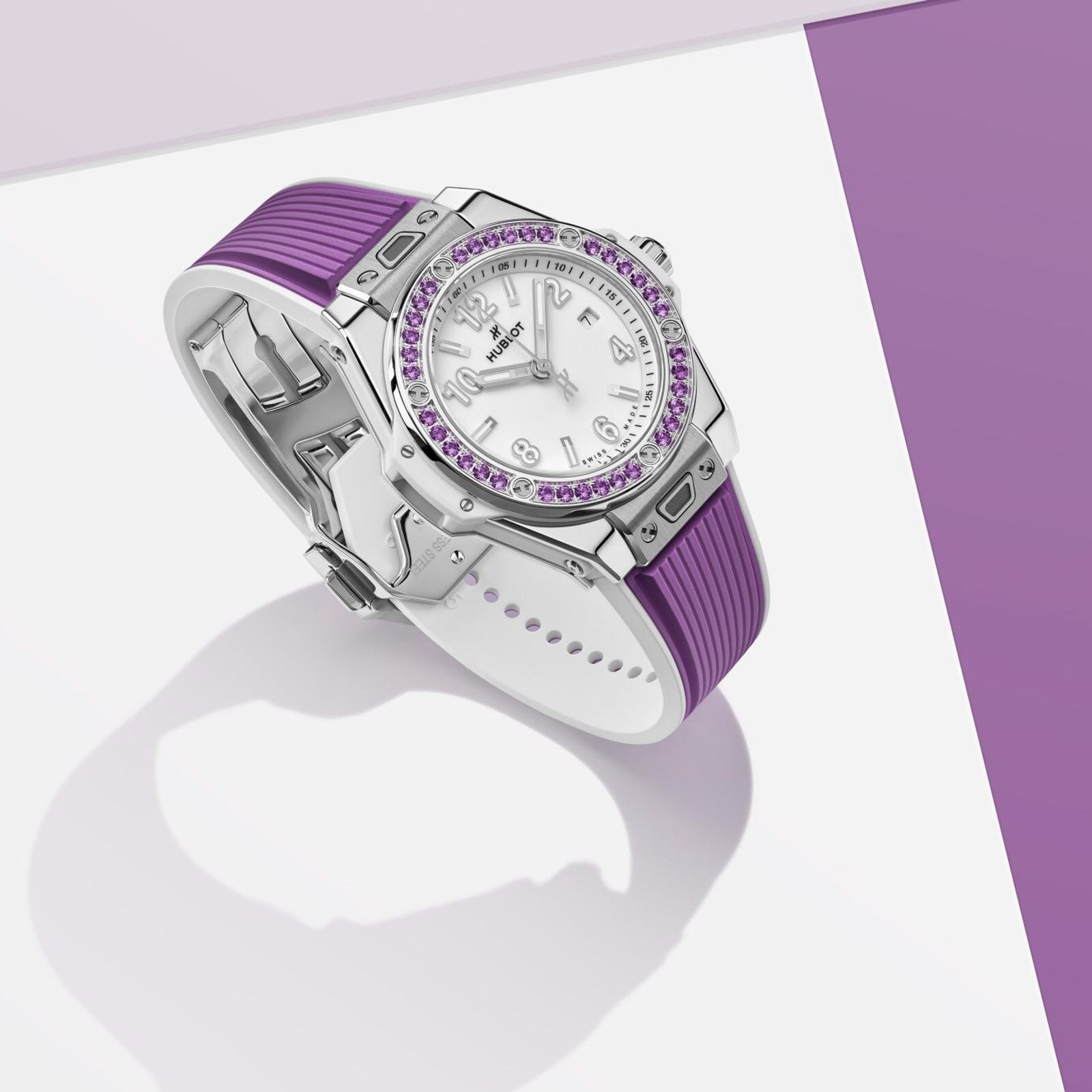 Hublot Big Bang Joyful Steel Purple 33mm Ladies Watch