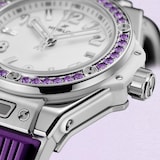 Hublot Big Bang Joyful Steel Purple 33mm Ladies Watch