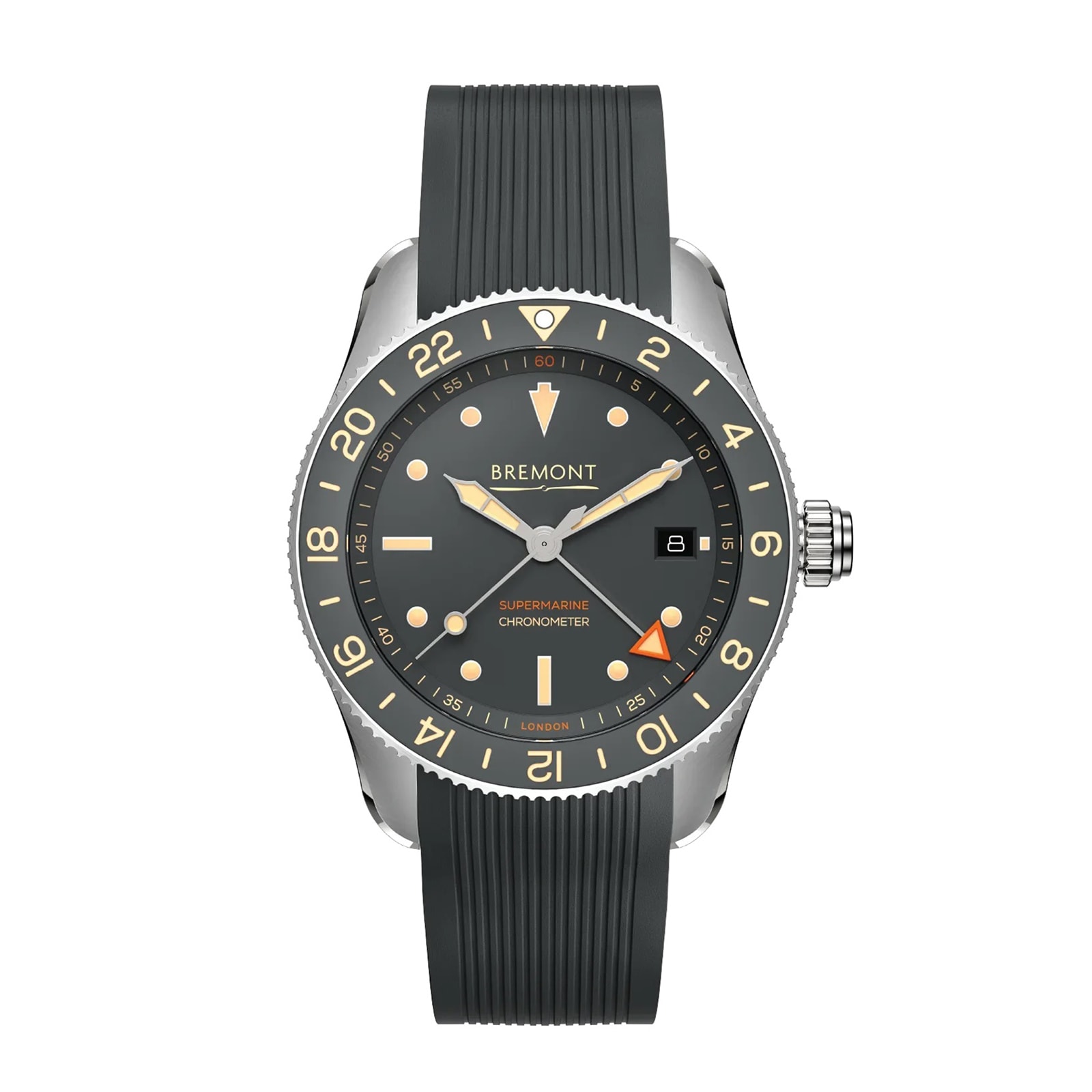 Bremont Supermarine S302 GMT Ocean Limited Edition 40mm Mens Watch Grey Bremont Supermarine S302 GMT Ocean Limited Edition 40mm Mens Watch Grey