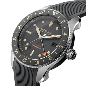 Bremont Supermarine S302 GMT Ocean Limited Edition 40mm Mens Watch Grey Bremont Supermarine S302 GMT Ocean Limited Edition 40mm Mens Watch Grey