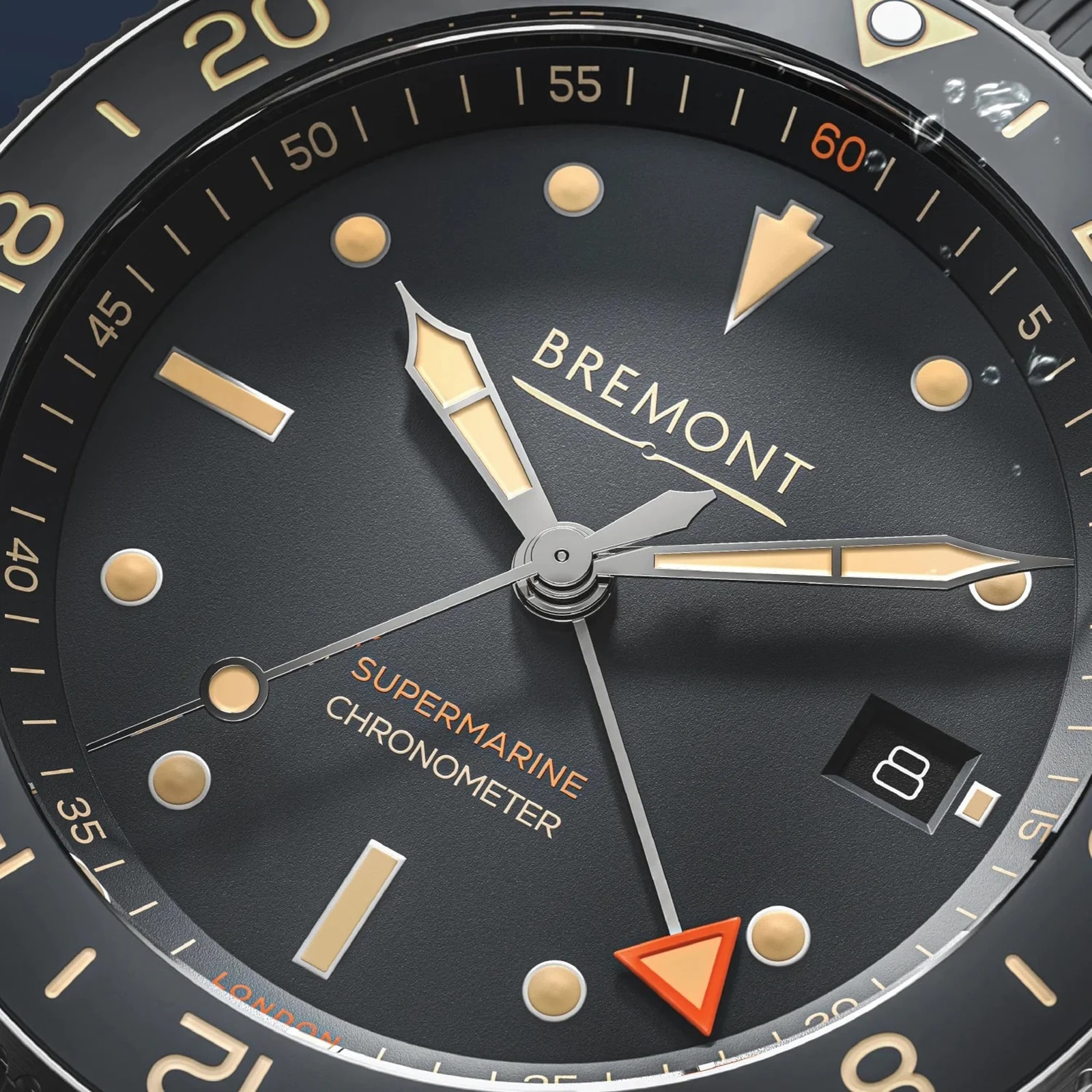 Bremont Supermarine S302 GMT Ocean Limited Edition 40mm Mens Watch Grey Bremont Supermarine S302 GMT Ocean Limited Edition 40mm Mens Watch Grey