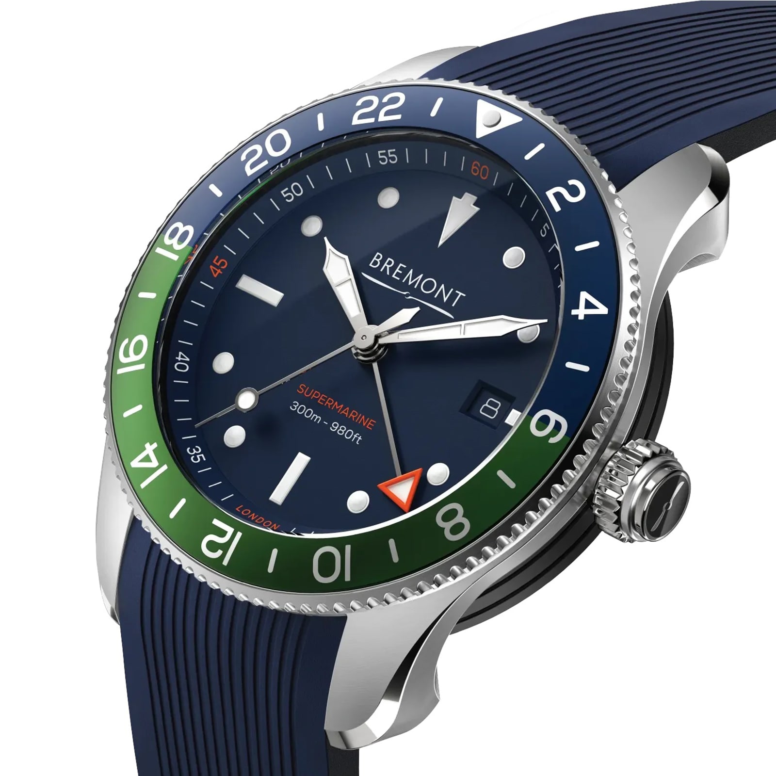 Bremont Supermarine S302 GMT 40mm Mens Watch Blue