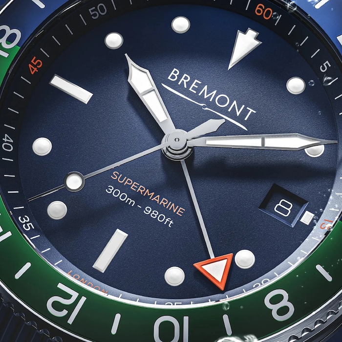 Bremont Supermarine S302 GMT 40mm Mens Watch Blue
