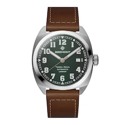17190310 - Terra Nova 40.5mm Date Mens Watch Green