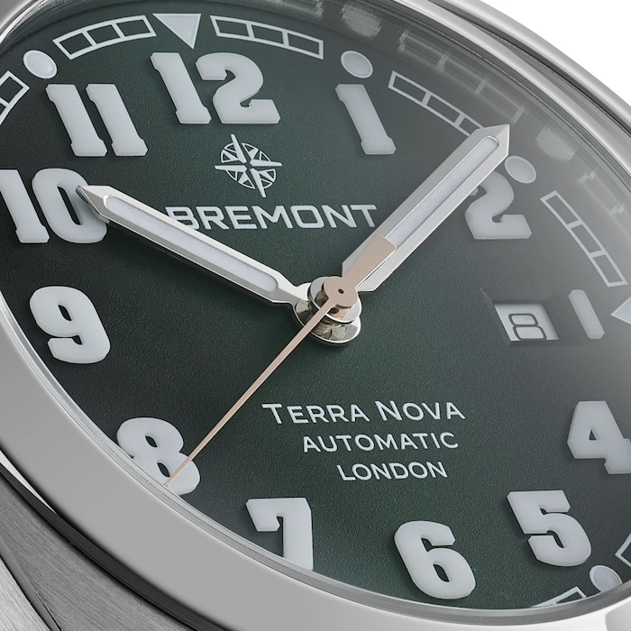 Bremont Terra Nova 40.5mm Date Mens Watch Green