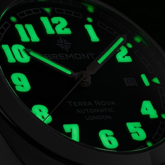 Bremont Terra Nova 40.5mm Date Mens Watch Black Stainless Steel Bremont Terra Nova 40.5mm Date Mens Watch Black Stainless Steel