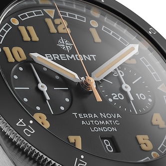 Bremont Terra Nova 42.5mm Chronograph Mens Watch Black Bremont Terra Nova 42.5mm Chronograph Mens Watch Black