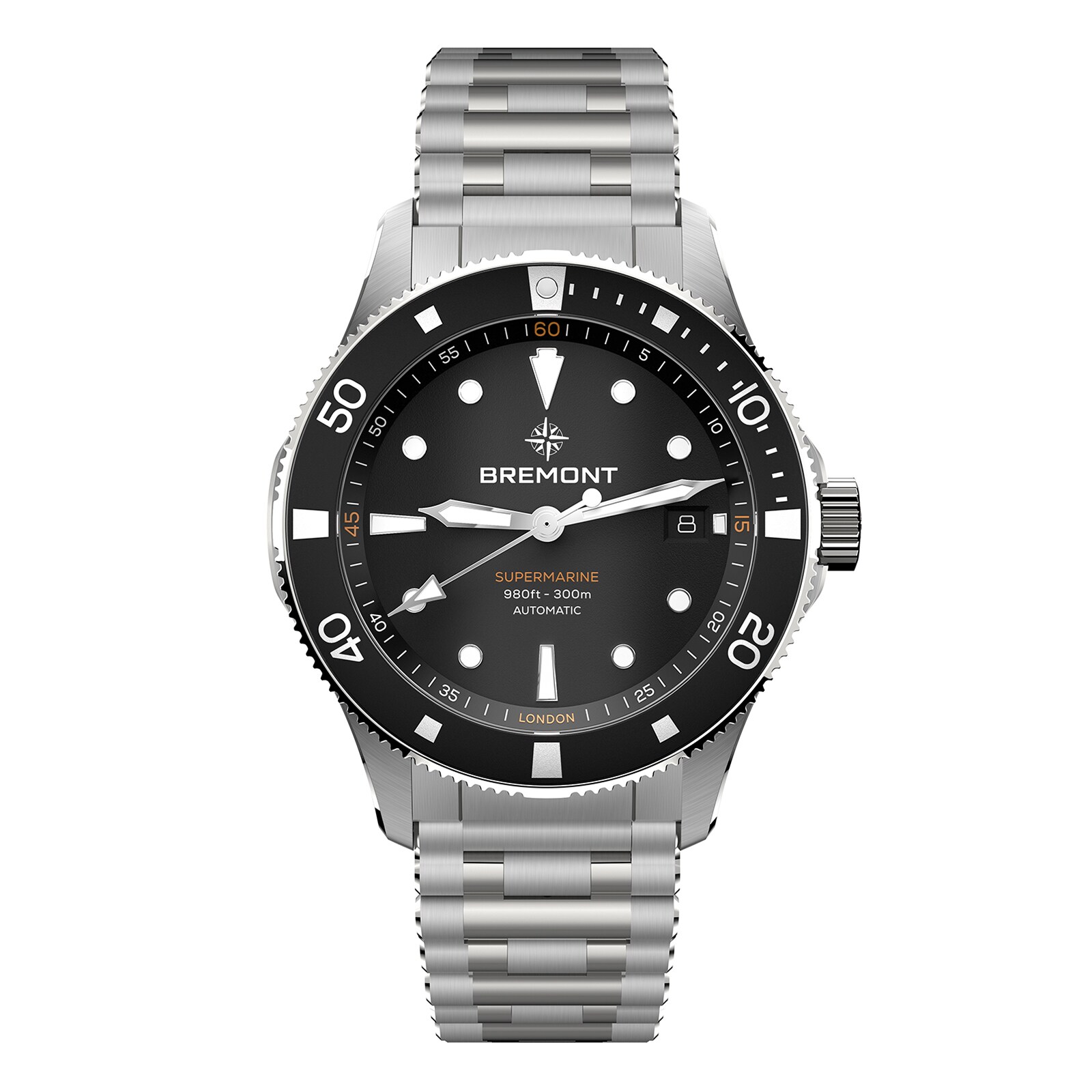 Supermarine 300M Date 40mm Mens Watch Black image