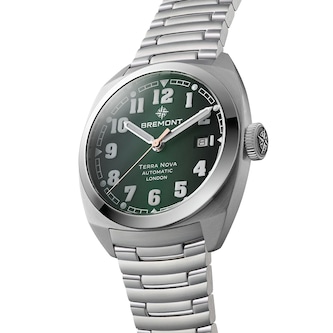 Bremont Terra Nova 40.5mm Date Mens Watch Green Bremont Terra Nova 40.5mm Date Mens Watch Green