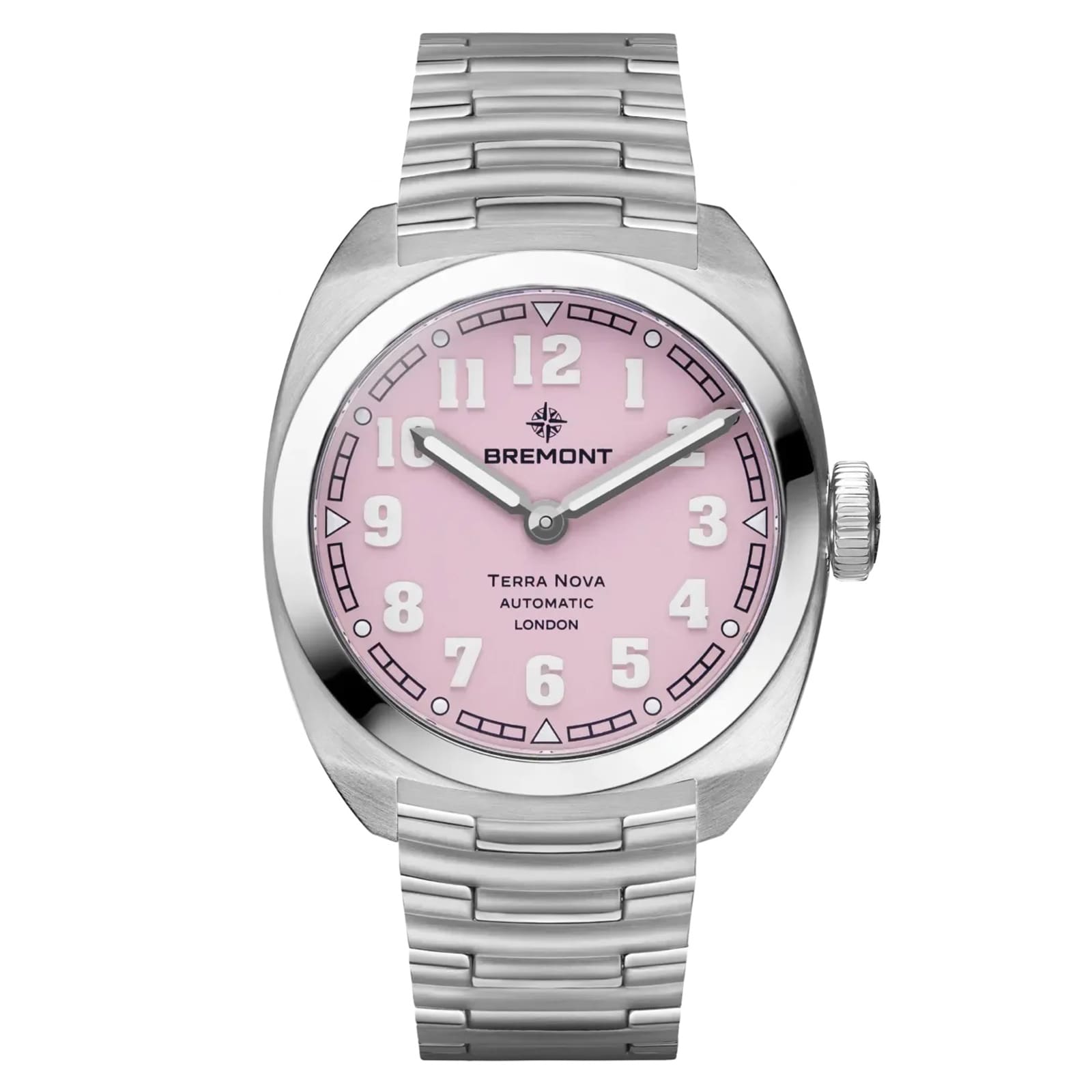 Bremont Terra Nova 38 Pink Stainless Steel