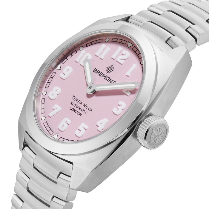 Bremont Terra Nova 38 Pink Stainless Steel