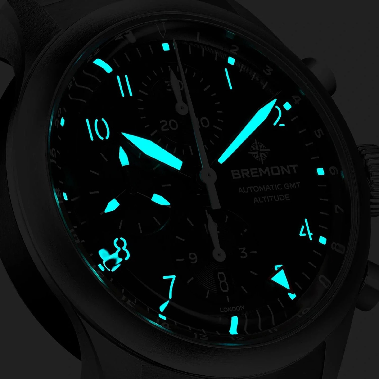 Bremont Altitude Chronograph GMT 42mm Mens Watch Black Bremont Altitude Chronograph GMT 42mm Mens Watch Black