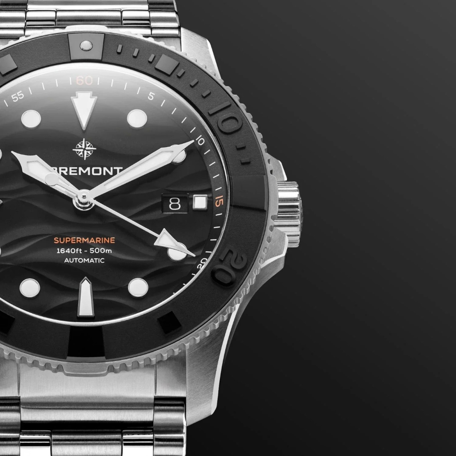 Bremont Supermarine 500M 43mm Mens Watch Black Bremont Supermarine 500M 43mm Mens Watch Black
