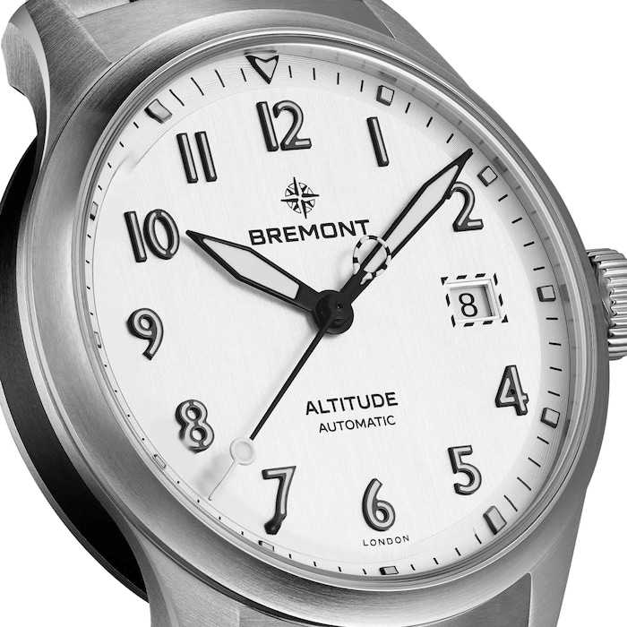 Bremont Altitude Date 39mm Unisex Watch Silver