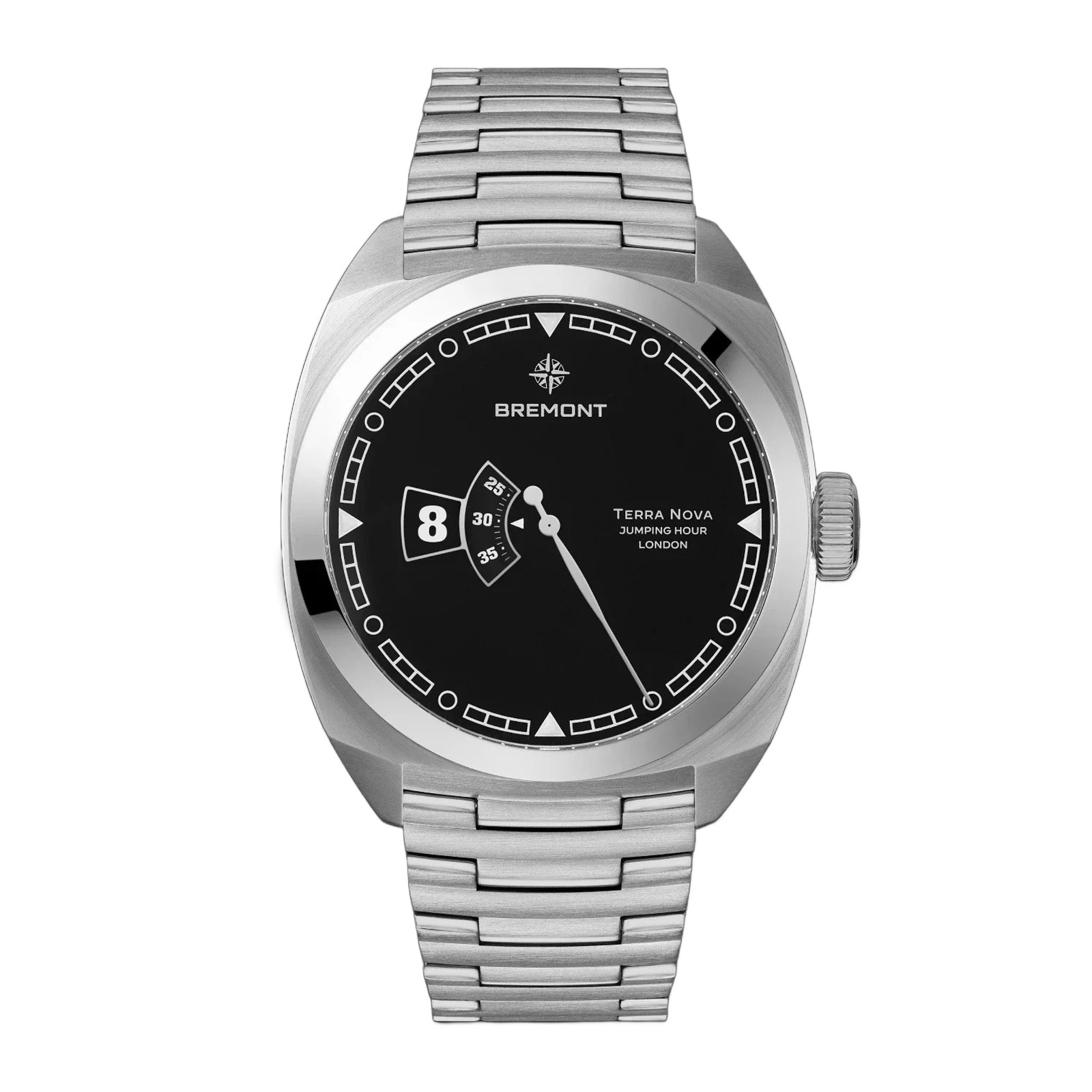 Bremont Terra Nova Automatic 40.5mm Jumping Hour Unisex Watch Black Bremont Terra Nova Automatic 40.5mm Jumping Hour Unisex Watch Black