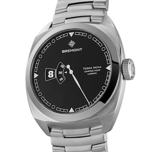Bremont Terra Nova Automatic 40.5mm Jumping Hour Unisex Watch Black