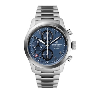 Bremont Altitude Chronograph GMT 42mm Mens Watch Blue Dial Stainless Steel Bracelet Bremont Altitude Chronograph GMT 42mm Mens Watch Blue Dial Stainless Steel Bracelet