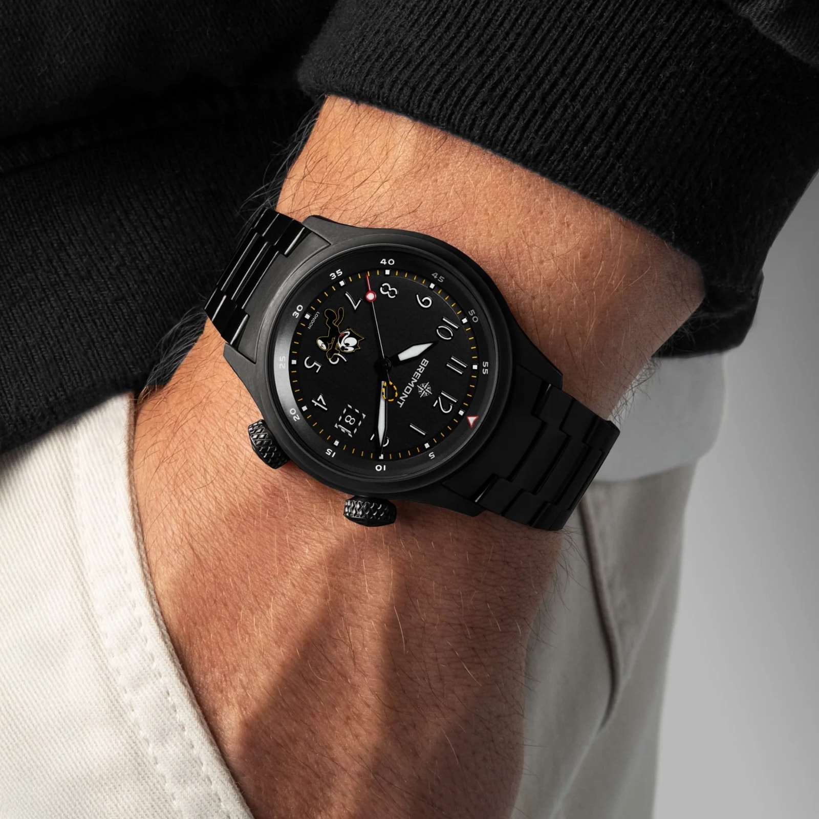 Bremont Altitude MB Meteor 'Felix the Cat' Titanium Limited Edition 42.5mm Mens Watch Black Dial