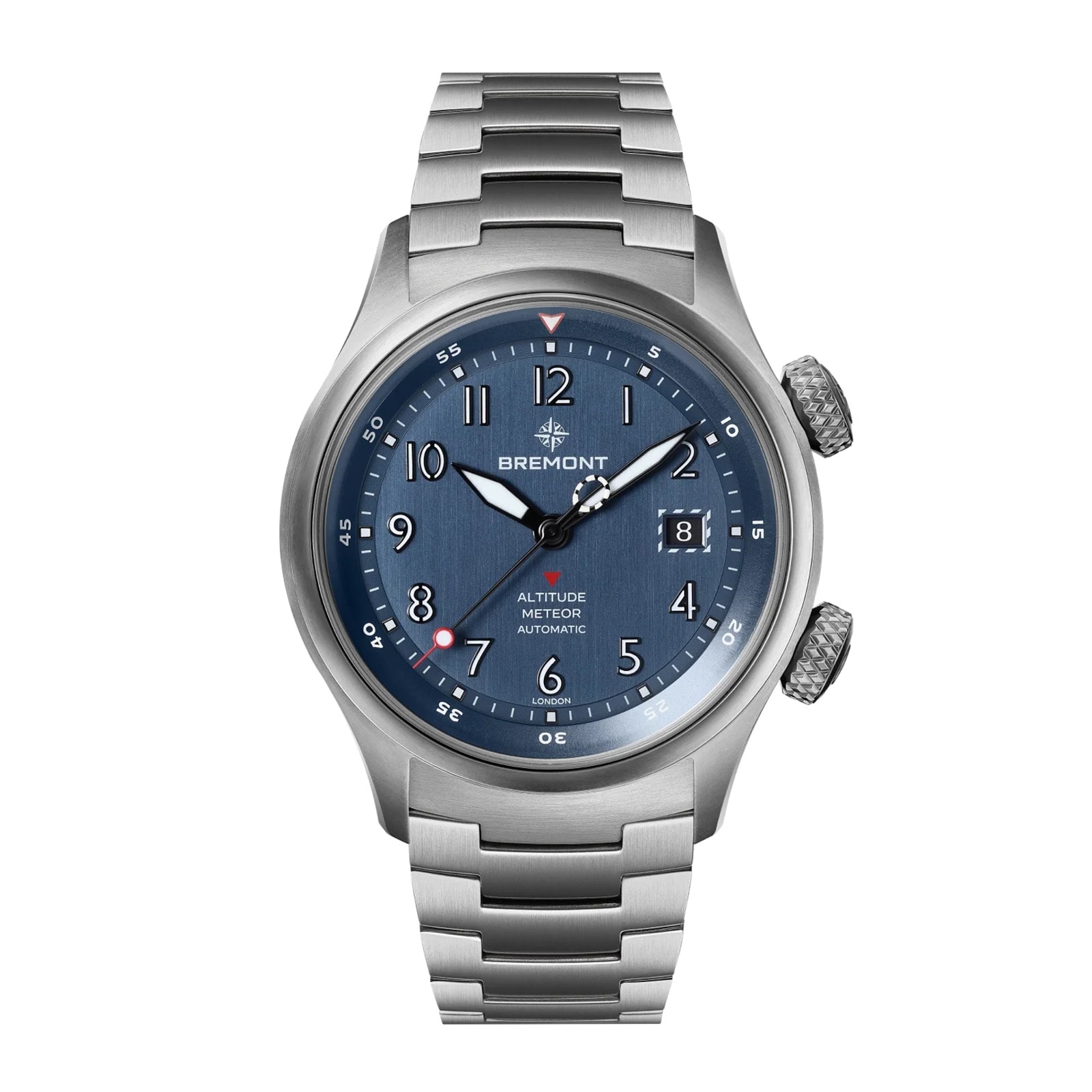 Bremont Altitude MB Meteor 42mm Mens Watch Blue Dial Titanium Barrel Bracelet Bremont Altitude MB Meteor 42mm Mens Watch Blue Dial Titanium Barrel Bracelet