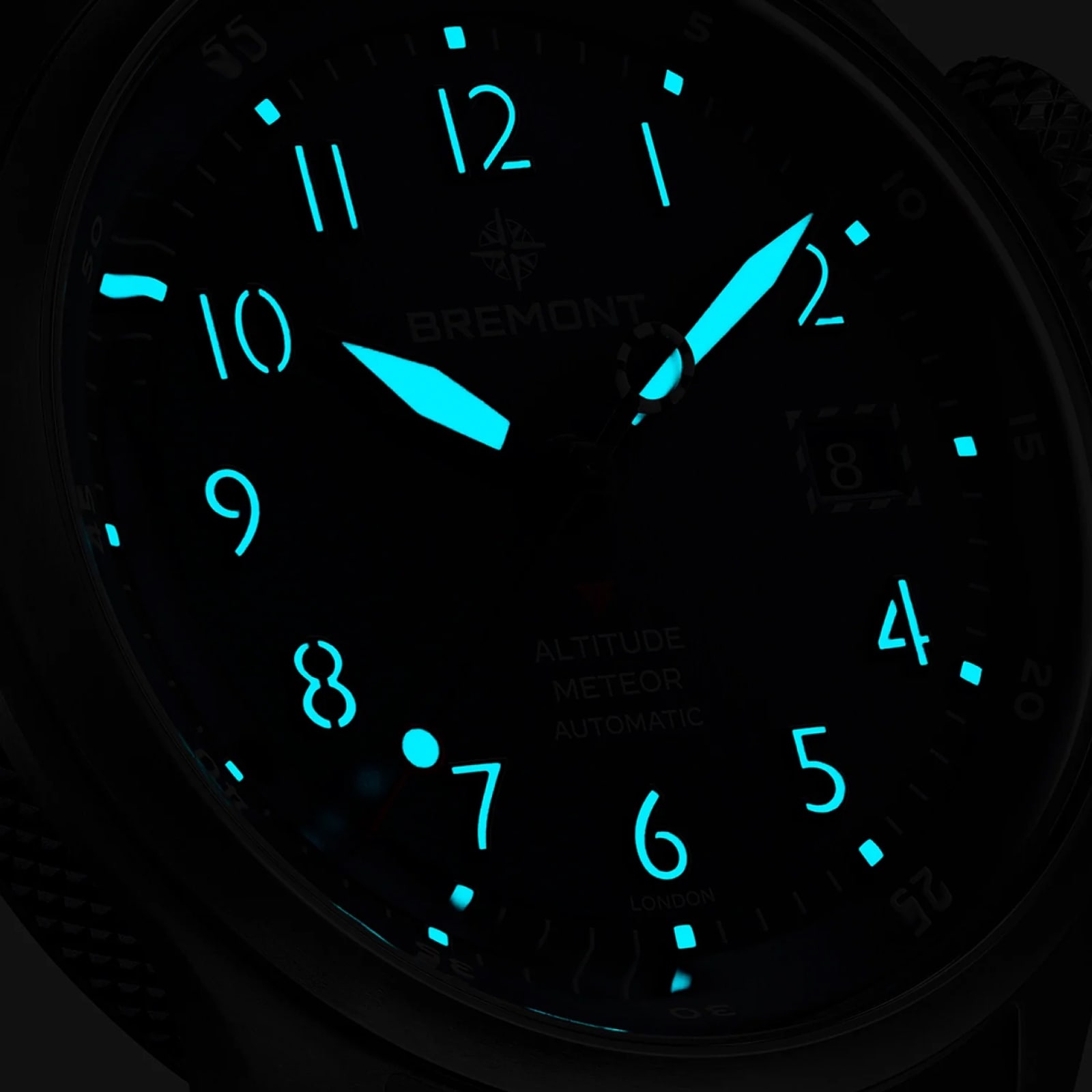 Bremont Altitude MB Meteor 42mm Mens Watch Blue Dial Titanium Barrel Bracelet