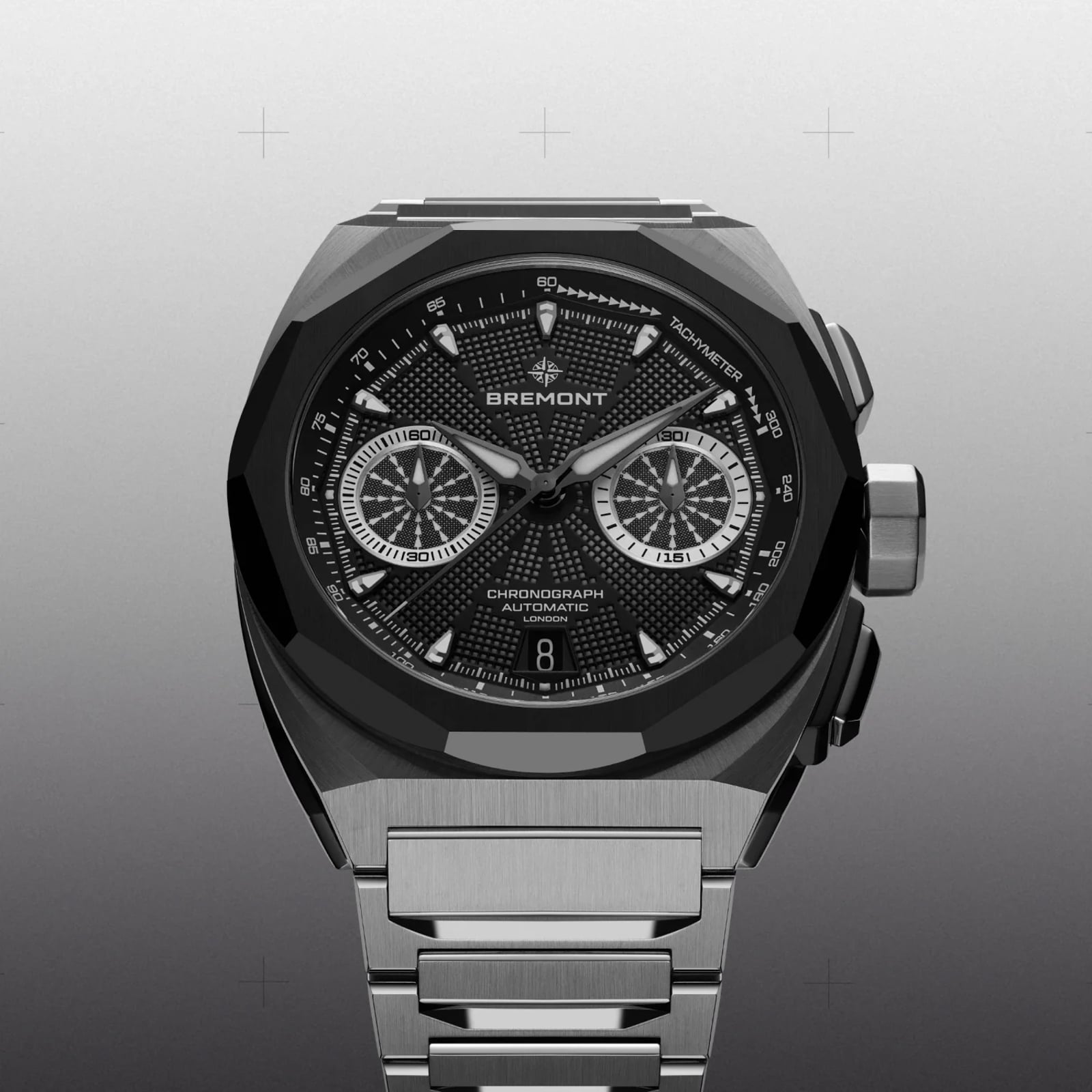 Bremont Supernova Chronograph 41mm Mens Watch Black Dial Stainless Steel Bracelet Bremont Supernova Chronograph 41mm Mens Watch Black Dial Stainless Steel Bracelet
