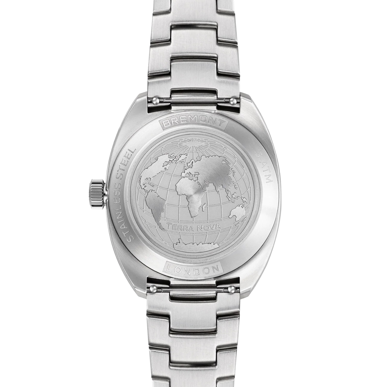 Bremont Terra Nova Jumping Hour 35mm Unisex Watch Stainless Steel Bracelet Bremont Terra Nova Jumping Hour 35mm Unisex Watch Stainless Steel Bracelet