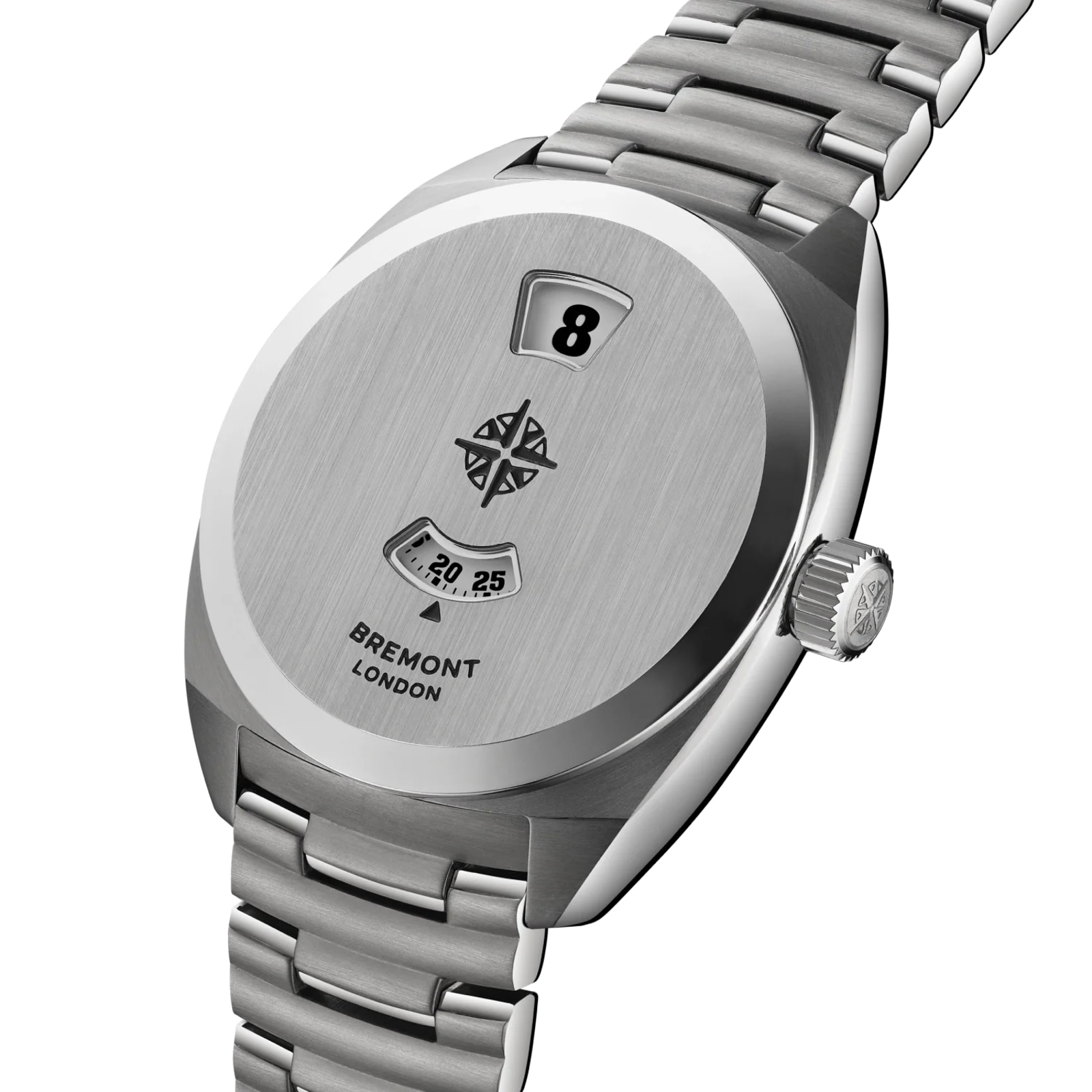 Bremont Terra Nova Jumping Hour 35mm Unisex Watch Stainless Steel Bracelet Bremont Terra Nova Jumping Hour 35mm Unisex Watch Stainless Steel Bracelet