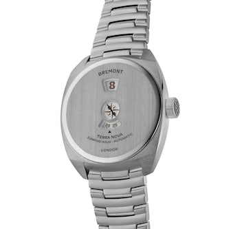 Bremont Terra Nova Jumping Hour 38mm Unisex Watch Stainless Steel Bracelet