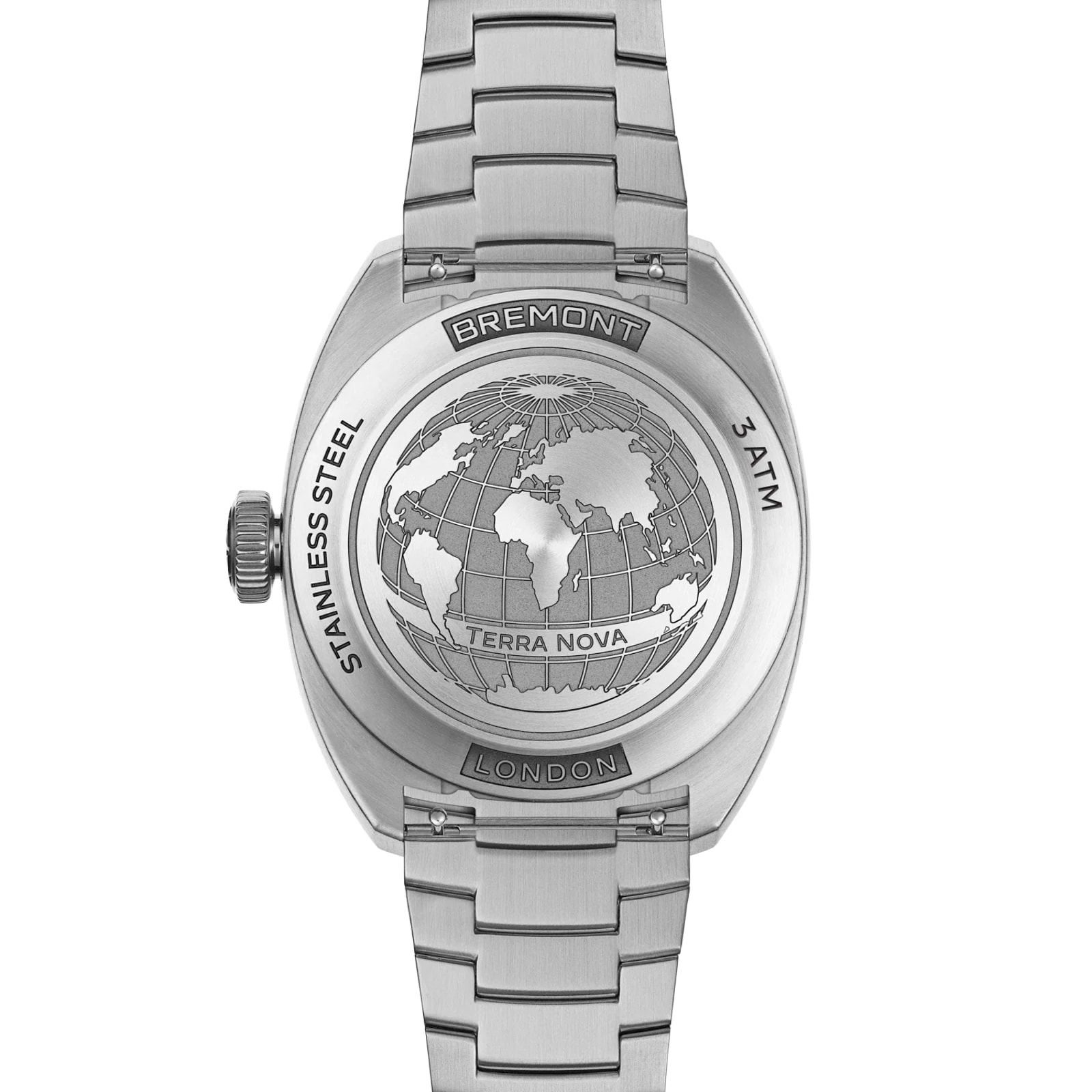 Bremont Terra Nova Jumping Hour 38mm Unisex Watch Stainless Steel Bracelet Bremont Terra Nova Jumping Hour 38mm Unisex Watch Stainless Steel Bracelet