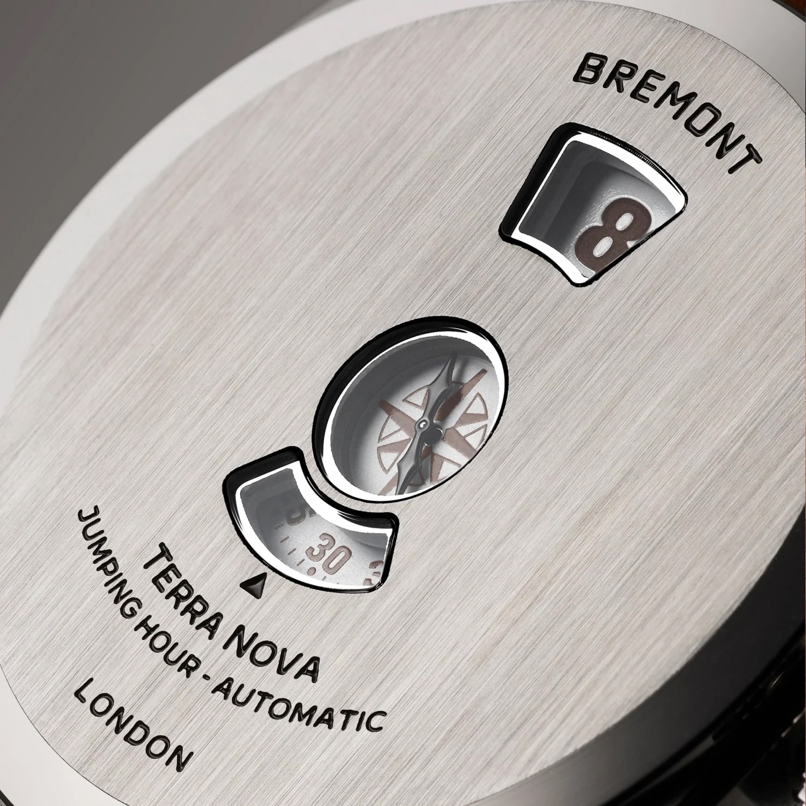 Bremont Terra Nova Jumping Hour 38mm Unisex Watch Stainless Steel Bracelet Bremont Terra Nova Jumping Hour 38mm Unisex Watch Stainless Steel Bracelet