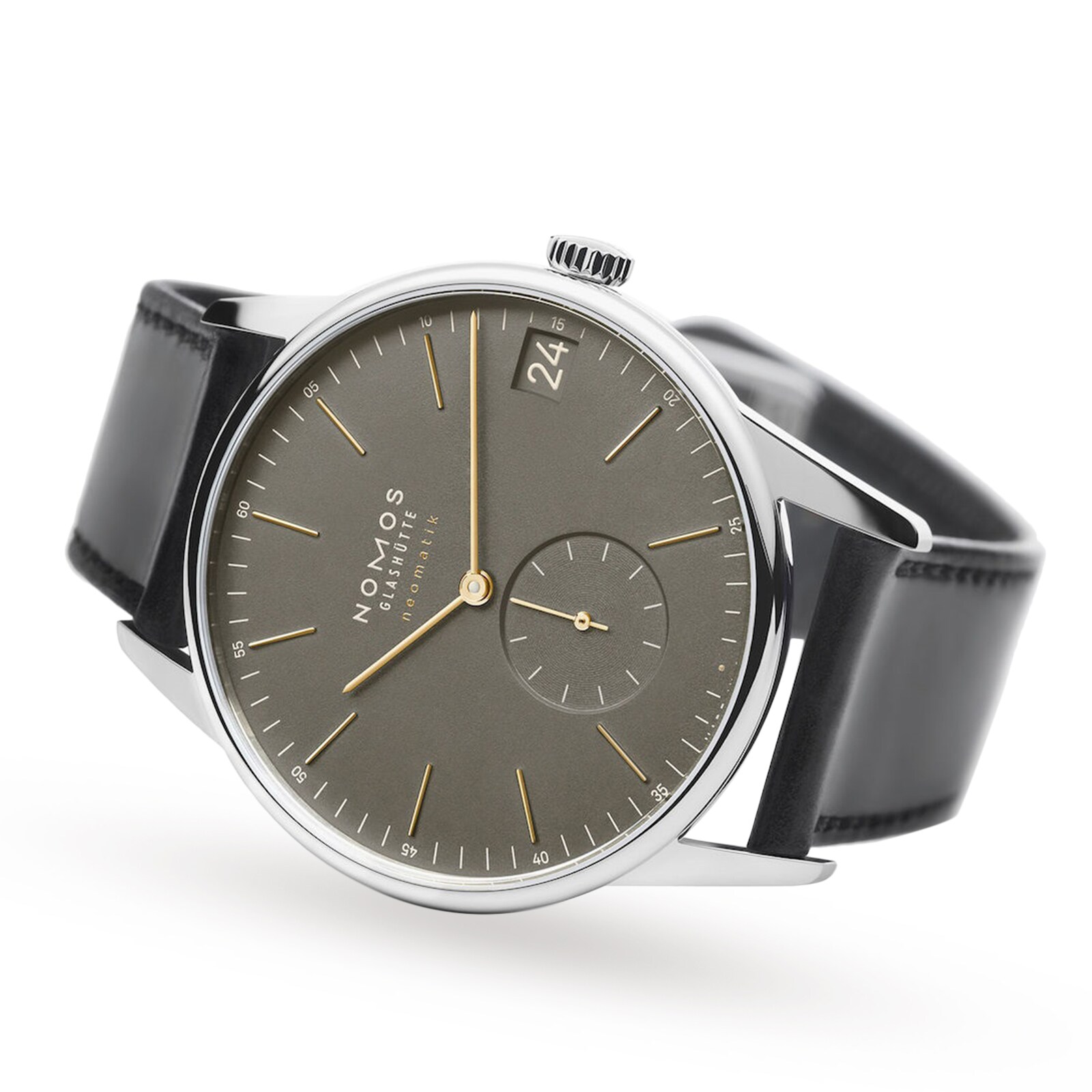 NOMOS Glash tte Orion neomatik 41 Date Olive Gold Mens Watch 364