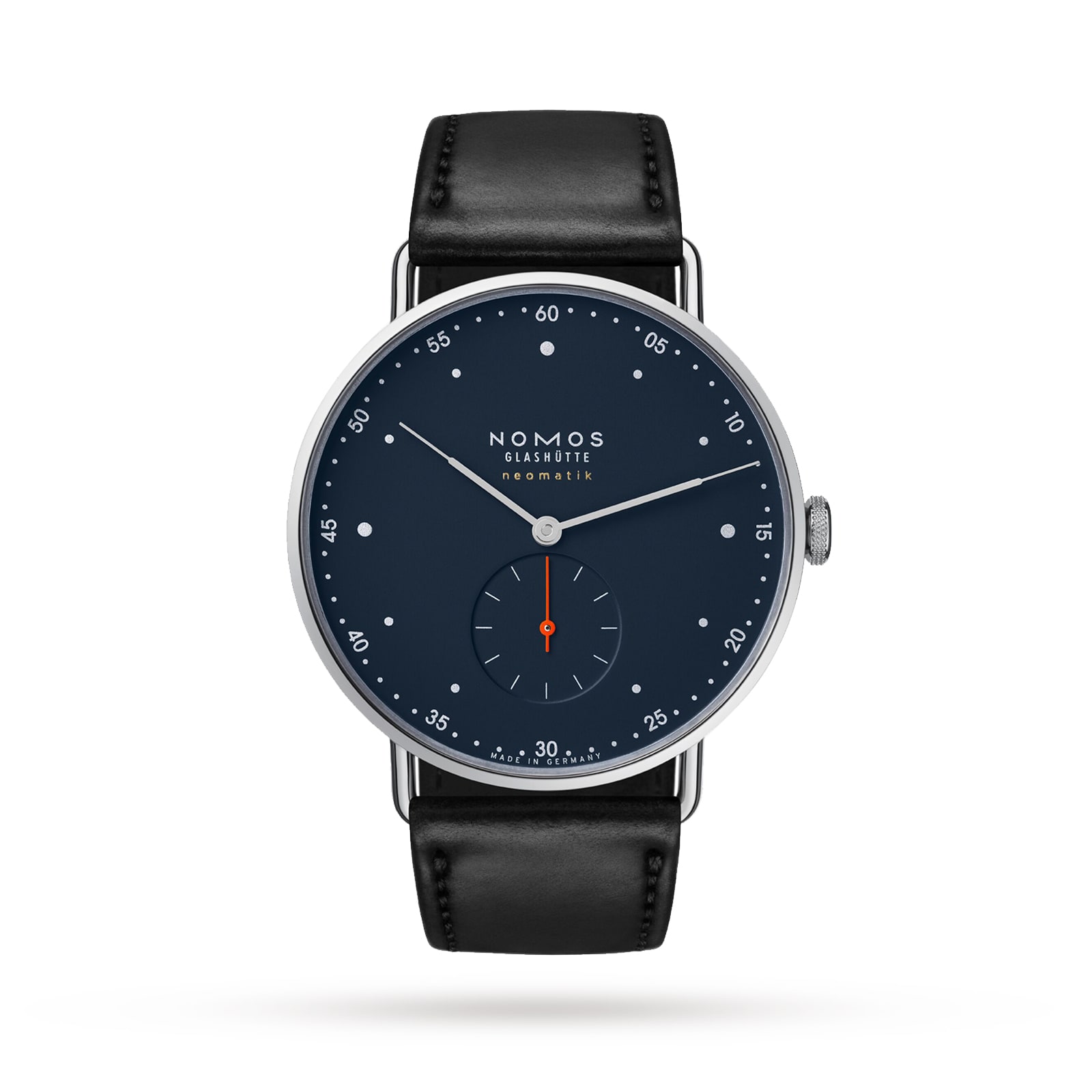 NOMOS GLASHUTTE Metro Neomatik Midnight Blue 39mm Mens Watch 1115