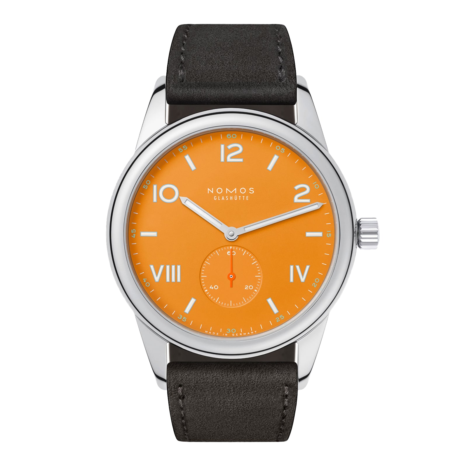 NOMOS Glashutte Club Campus 38 future orange 38.5mm