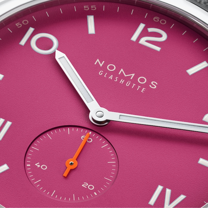 NOMOS Glashutte Club Campus 38mm Deep Pink Watch