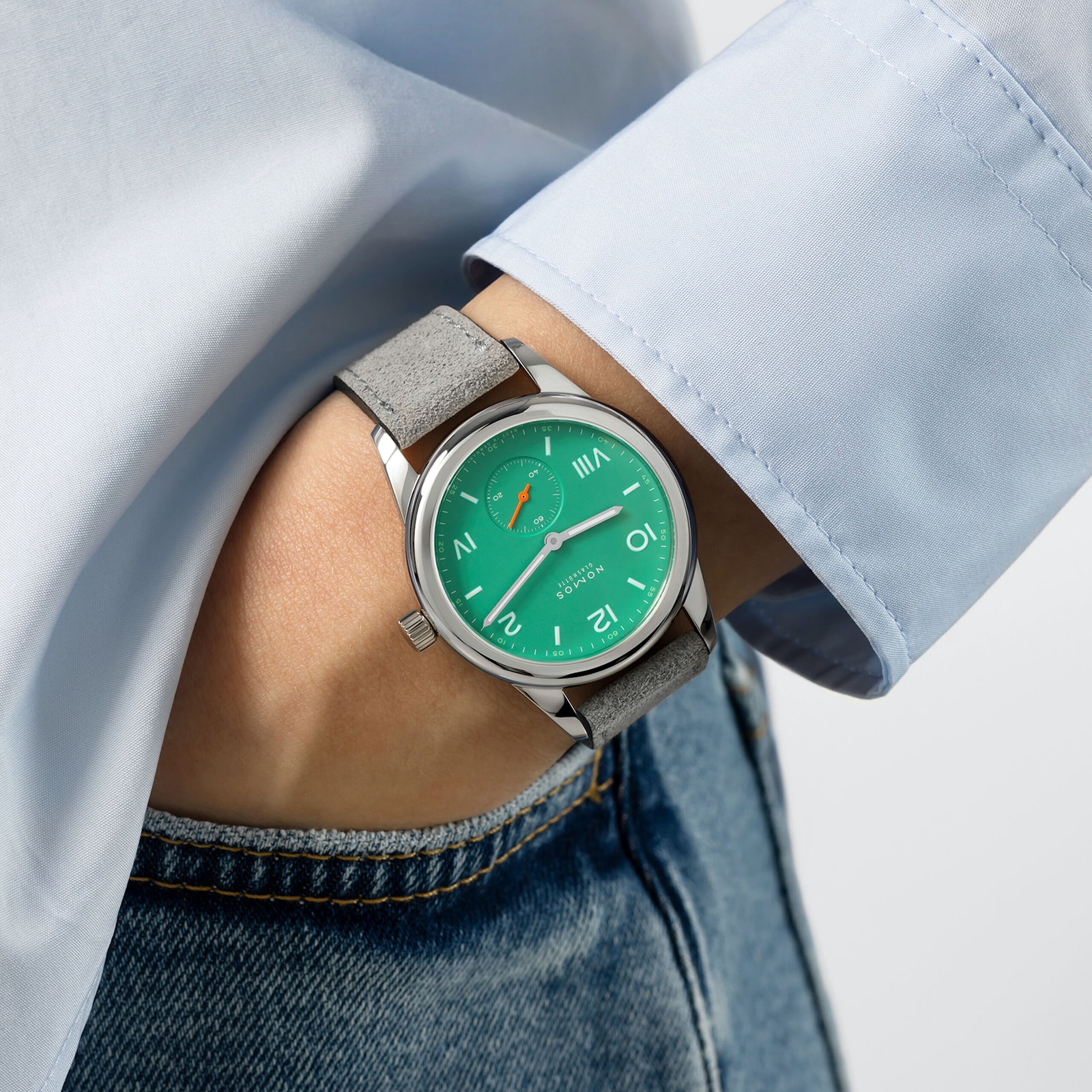 NOMOS Glash tte Club Campus electric green 36mm 715 Watches Of