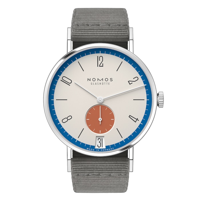 NOMOS Glashutte Tangente 38 Date Zirkus - 175 Years Watchmaking Glashutte