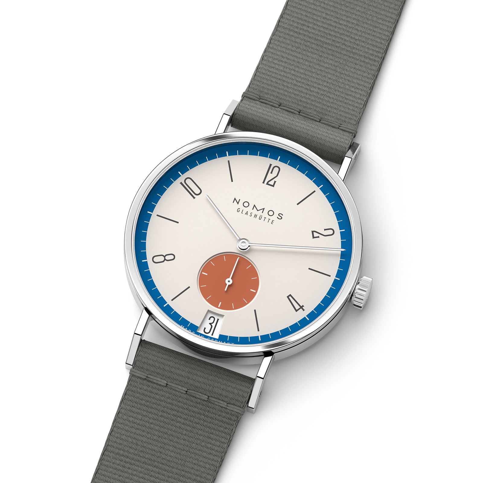 NOMOS Glashutte Tangente 38 Date Zirkus - 175 Years Watchmaking Glashutte