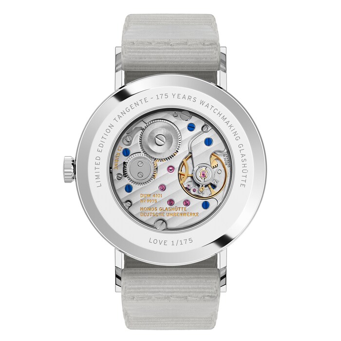 NOMOS Glashutte Tangente 38 Date Love - 175 Years Watchmaking Glashutte