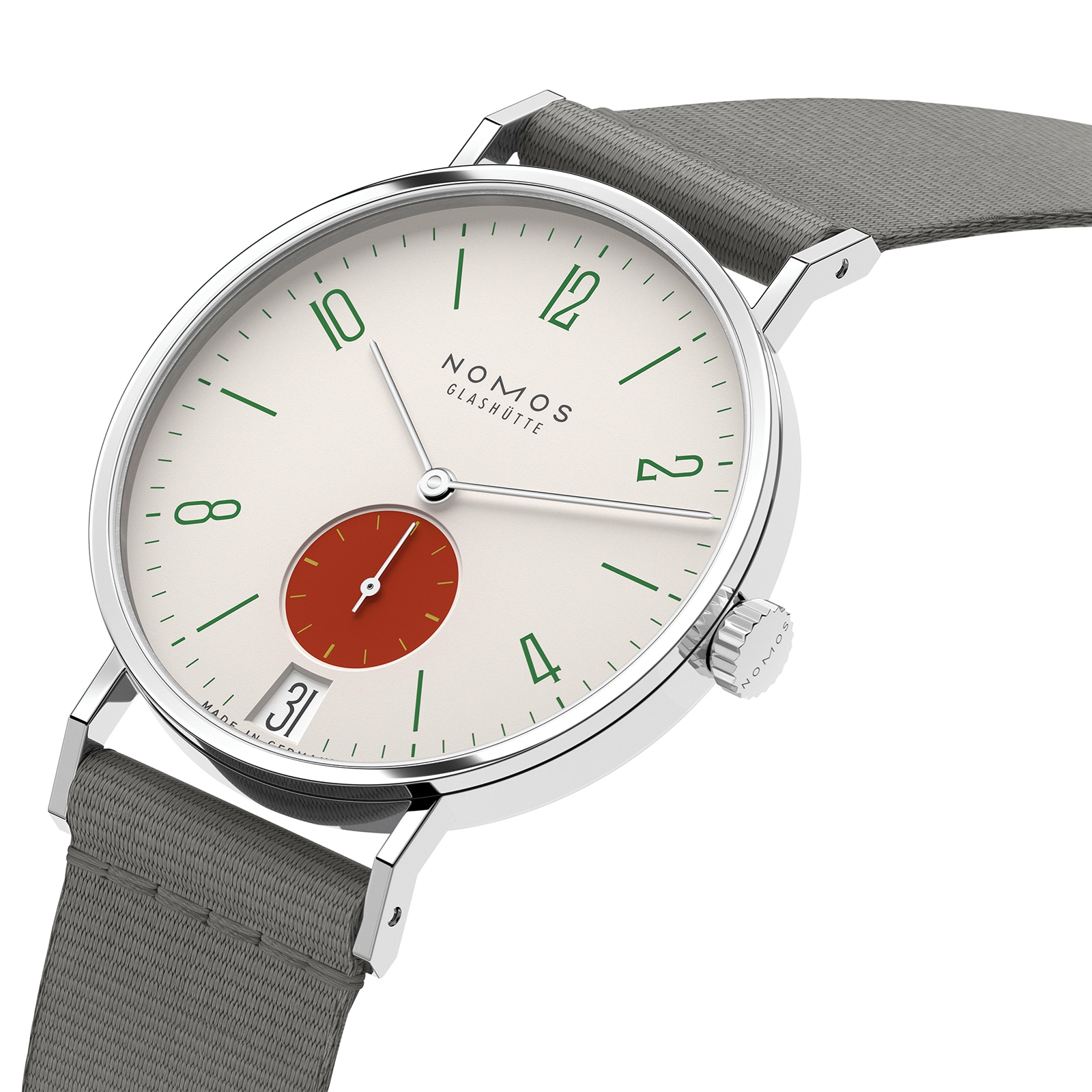 NOMOS Glashutte Tangente 38 Date Stop - 175 Years Watchmaking Glashutte