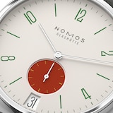 NOMOS Glashutte Tangente 38 Date Stop - 175 Years Watchmaking Glashutte