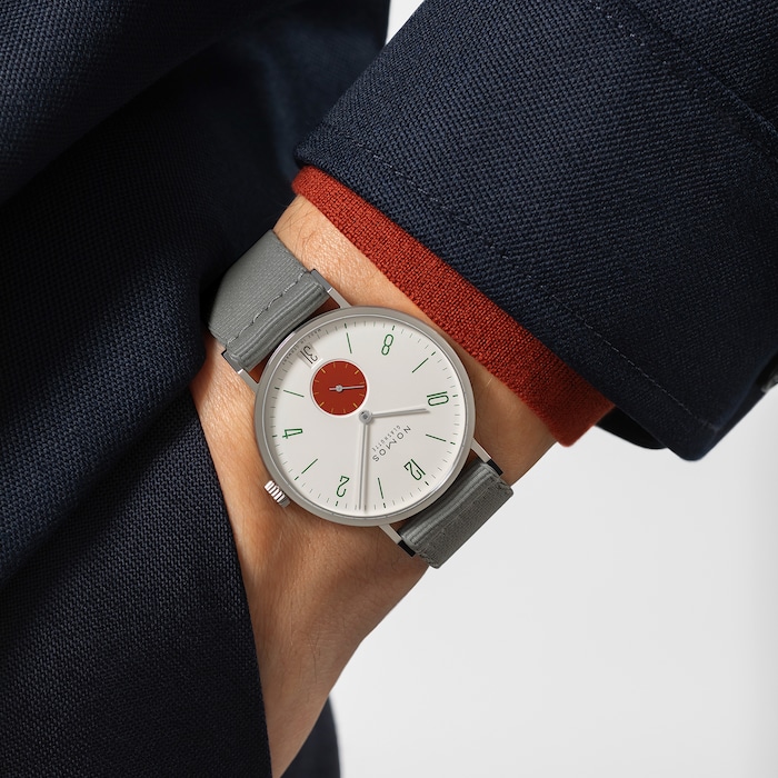 NOMOS Glashutte Tangente 38 Date Stop - 175 Years Watchmaking Glashutte