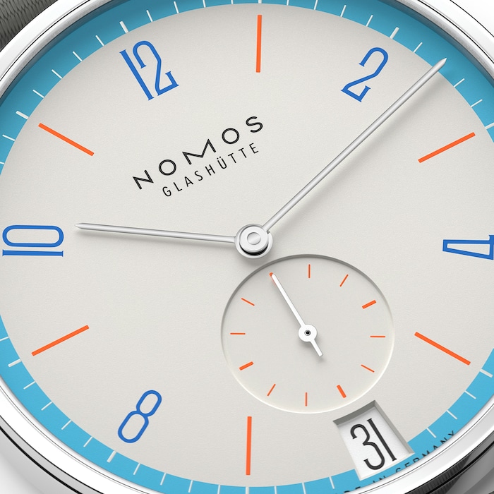 NOMOS Glashutte Tangente 38 Date Peace - 175 Years Watchmaking Glashutte