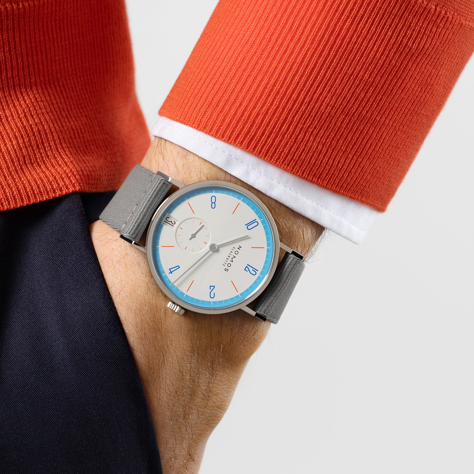 NOMOS Glashutte Tangente 38 Date Peace - 175 Years Watchmaking Glashutte NOMOS Glashutte Tangente 38 Date Peace - 175 Years Watchmaking Glashutte