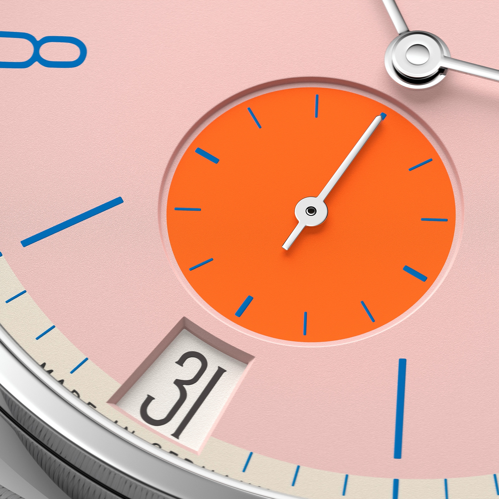 NOMOS Glashutte Tangente 38 Date Flamingopink - 175 Years Watchmaking Glashutte NOMOS Glashutte Tangente 38 Date Flamingopink - 175 Years Watchmaking Glashutte