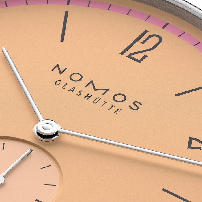 NOMOS Glashutte Tangente 38 Date Pastell - 175 Years Watchmaking Glashutte