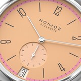 NOMOS Glashutte Tangente 38 Date Pastell - 175 Years Watchmaking Glashutte
