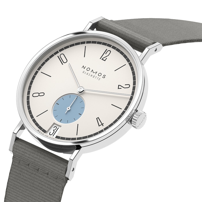 NOMOS Glashutte Tangente 38 Date Schneesturm - 175 Years Watchmaking Glashutte